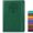 Green, variant on A5 Hardcover Leather Executive Notebook for Men and Women, 256 Pages, Plain Ruled, Writing Journal for Travel, Business, Work, School, College, Diary Notepad 5.7"×8.3" with Lay Flat Design