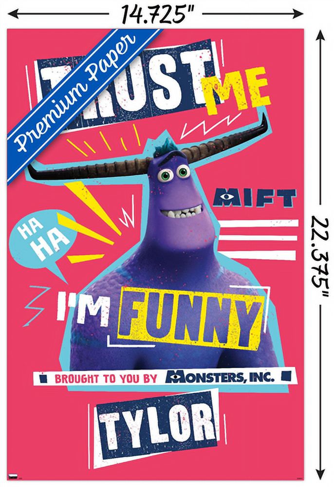 Disney Monsters at Work - Trust Me Wall Poster, 14.725" x 22.375"