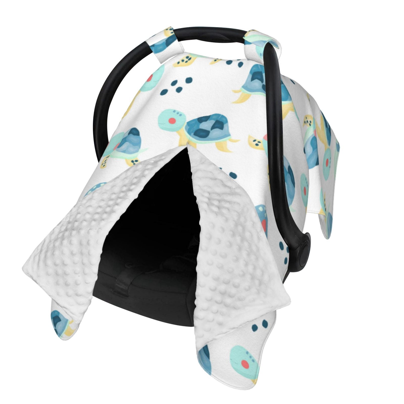 Naloa Sea Turtle Baby Car Seat Cover, Breathable Baby Carrier Cover, Multiuse Baby Carrier Cover & Nursing Breastfeeding Cover