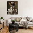 thumbnail image 3 of Stupell Industries Classy Dog with Newspaper Animals & Insects Painting Gallery Wrapped Canvas Art Print Wall Art, 36 x 48, 3 of 8