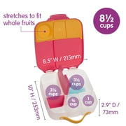 b.box Large Lunch Box for Kids, Bento Box with Ice Pack, Leakproof - Strawberry Shake