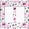 thumbnail image 6 of Metal Light Switch Plate Cover Festive Christmas Mistletoe Pink Rocker Horse XMS002, 6 of 13