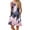 Pink, variant on SDJMa Women's Short Sleeve Pleated Loose Swing Casual Dress Fashion Women Sleeveless Rounk Neck Summer Comfy Printing Pockets Casual Loose Tank Dress