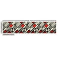 thumbnail image 2 of Ambesonne Modern Fabric by the Yard Upholstery, Minimalist Design, 3 Yards, White Black Red, 2 of 4