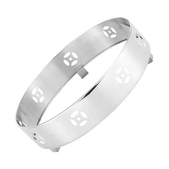 EXHUMKY Stainless Steel Stove Windproof Energy Saving Burner Cover for Home Kitchen Use