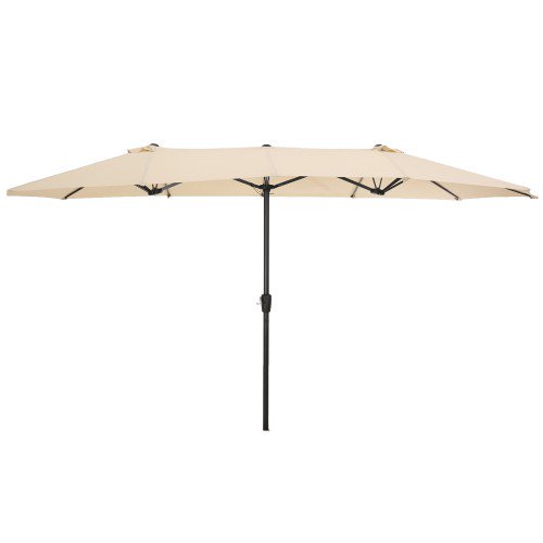 15x9ft Market Patio Umbrella Large Umbrella With Crank Double Sided Rectangular Outdoor Aluminum Twin Patio Market Umbrella Market Easy Crank Patio Umbrella Patio Umbrella Walmart Com Walmart Com