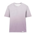 thumbnail image 5 of Women's T Shirts Graphic 4XL Gradient Color Crew Neck Casual Loose T-Shirt, 5 of 5
