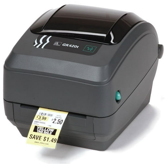 Restored Zebra GK420t Thermal Transfer Desktop Barcode Label Printer – 203 DPI, 4-Inch Print Width, USB & Ethernet Connectivity (GK42-102211-000) (Refurbished)