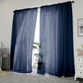 thumbnail image 1 of Juego de 2 paneles Sheer Curtains OWENIE Blue, 213 cm de longitud, 1 of 9