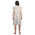 thumbnail image 3 of Moomaya Cotton Poplin Button Down Nightdress For Women Printed Nursing Nightwear, 3 of 5