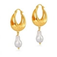 thumbnail image 6 of PRIYAL Freshwater Cultured Pearl Earrings Leverback Dangle Stud Pearl Earrings, 6 of 17