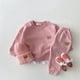 thumbnail image 5 of Fashion Infant Toddler Baby Boy Girl Clothes Set 2023 Bear Print Top Sweater Pants Kids Sports Wear 0-5 Years 2PCS Suits, 5 of 5