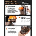 thumbnail image 5 of i Cafilas 20 Bar Semi Automatic Espresso Machine with Built-in Grinder&Steam Wand, Pre-Infusion, NTC Temp Control, 58mm Single/Double Portafilter, Removable Water Tank & Drip Tray(White), 5 of 12