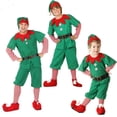 thumbnail image 2 of Disfraz de elfo verde para niñas, disfraz de Navidad, Festival, Papá Noel para niñas, ropa de Año Nuevo para niños, vestido elegante, vestido de fiesta de Navidad, 2 of 3