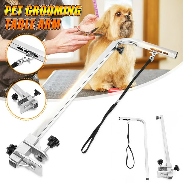 Foldable Pet Dog Grooming Bath Table Adjustable Arm Pet Desk Portable