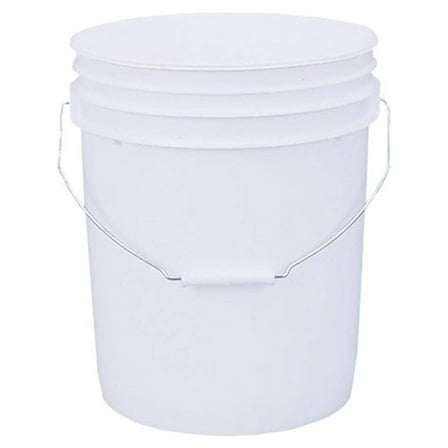 KioJJp 5GLSKD 5-Gallon lon White Plastic Pail