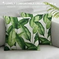 thumbnail image 3 of MLJA  Banana Pillow Covers Decorative Throw Pillow Cases Tropical Fruit Banana Green Leaf Pattern Outdoor Square Cushion Covers for Home Sofa (Banana), 3 of 5