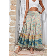 thumbnail image 7 of SOMER Skirts for Women Maxi Skirts Bohemian Flowy High Waist A Line Skirts Summer Pleated, 7 of 7