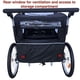 thumbnail image 4 of Booyah Strollers Double Child Baby Bike Bicycle Trailer, Jogger, Stroller with Suspension (Orange), 4 of 5