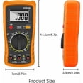 thumbnail image 2 of Advanced Digital Multimeter, Portable Size with AC DC Voltage, Continuity Measurement Functionality, Backlight Display for Clear Visibility in Laboratories & Factories (CAT III, 2 of 5