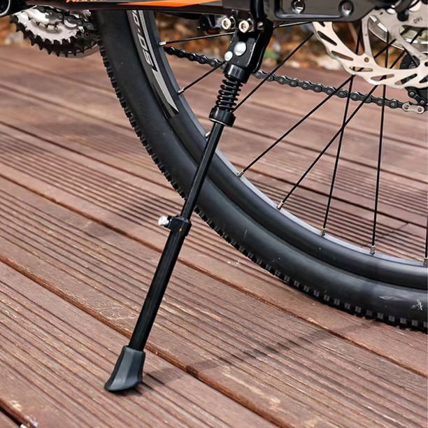 Béquille Arrière De Vélo – En Fer, Semelle Antidérapante, Hauteur Réglable (20 à 27,5 Pouces), Compatible VTT, Route, Pliant, Motoneige