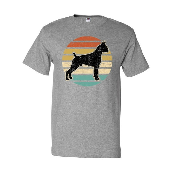 Inktastic Boxer Dog Vintage Silhouette T-Shirt
