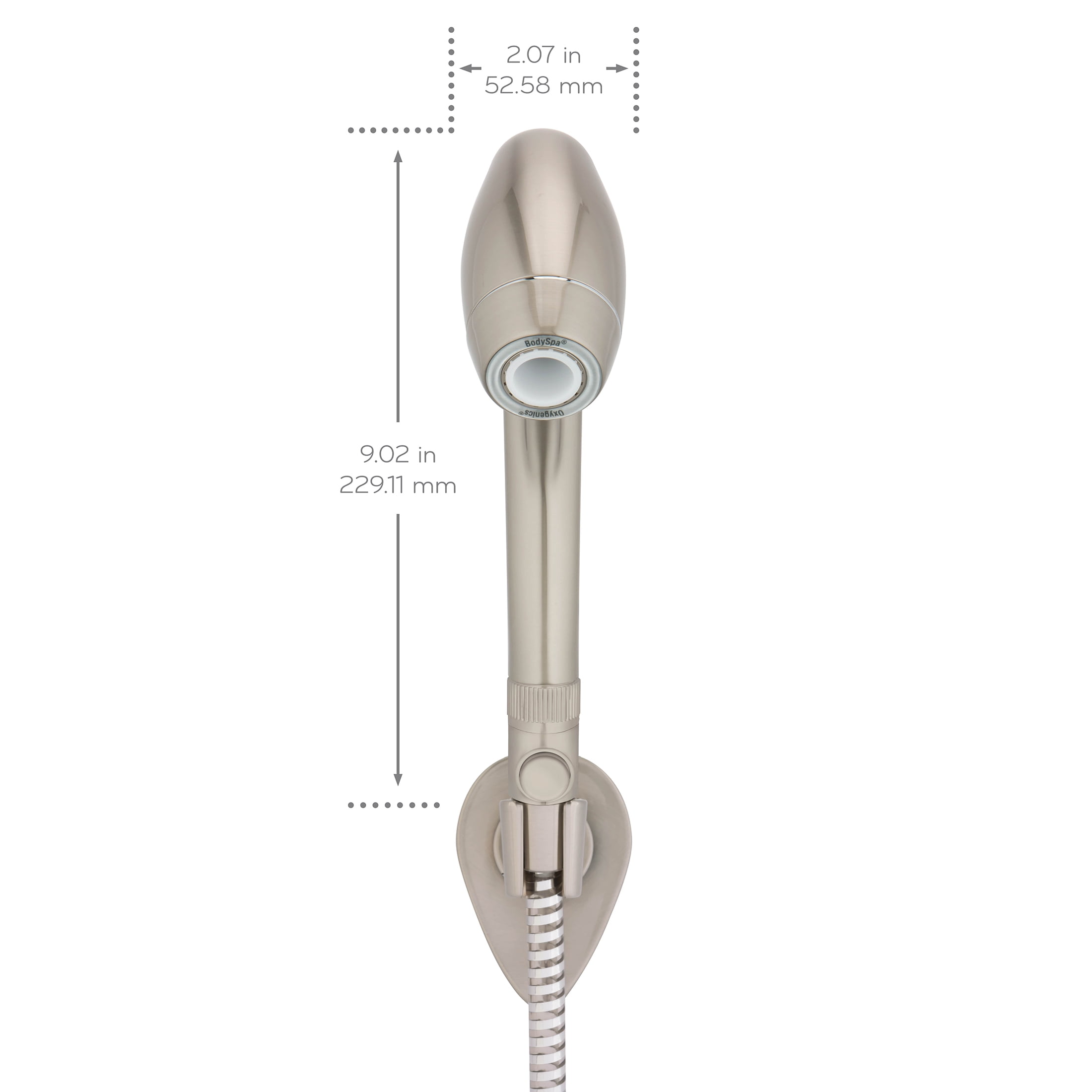 (2 pack) Oxygenics BodySpa RV 2-Setting Handheld Shower Head in Brushed Nickel Finish