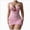 Pink, variant on Lingerie for Women Sheer Ruched Bodycon Mesh Babydoll Halter Lingerie Chain Dress (Pink,M)