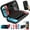 14-in-1, Black, variant on TSV Carrying Case Fit for Nintendo Switch, 16-in-1 Accessories Bundle with Portable Travel Bag, Protective Case Cover, Screen Protector, Thumb Grips, 10 Game Card Slots