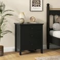 thumbnail image 2 of Gymax Nightstand w/ 3 Drawer for Bedroom Compact Storage Chest Modern Sofa Side, 2 of 10