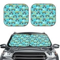 thumbnail image 2 of Naloa Cartoon Monster Truck 2 Piece Foldable Car Sun Shades, Car Windshield Sunshade, Front Window Sunshade for Car, Truck, SUV - Medium, 2 of 7