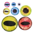 thumbnail image 6 of FRCOLOR 160pcs Glass Eyes Cabochons Assorted Dragon Eyes Glass Cabochon Jewelry Buttons For Clay Doll Making Sculptures Props Craft Diy Findings Jewelry Making, 6 of 8