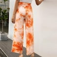thumbnail image 4 of High Waist Pants For Women Yoga Pants Clearance Hot Sale Womens Casual High Waist Tie Dyed Color Loose Pants Comfy Stretch Tie Sweatpants Pants, 4 of 4