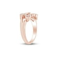 thumbnail image 3 of AFFY 14k Rose Gold Over Sterling Silver Round Cut White Cubic Zirconia Butterfly Engagement Wedding Ring For Women Ring Size-9.5, 3 of 6