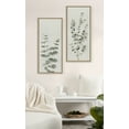 thumbnail image 6 of Kate and Laurel Sylvie Eucalyptus Botanical II Framed Linen Textured Canvas Wall Art by The Creative Bunch Studio, 18x40 Panel Natural, Sophisticated Botanical Art for Wall, 6 of 6