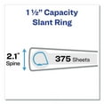 thumbnail image 2 of Touchguard Protection Heavy-Duty View Binders With Slant Rings, 3 Rings, 1.5" Capacity, 11 X 8.5, White | Bundle of 10 Each, 2 of 7