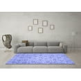 thumbnail image 3 of Ahgly Company Indoor Rectangle Abstract Blue Modern Area Rugs, 2' x 5', 3 of 4