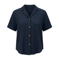 thumbnail image 1 of Blusa Quarry para Dama, Camisera Azul Marino Talla G, 1 of 4