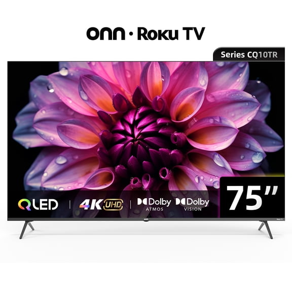 TV Onn 75 pulgadas QLED 4K Roku TV 75CQ10TR