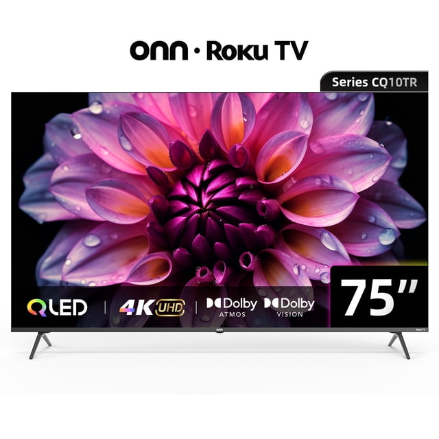 TV Onn 75 pulgadas QLED 4K Roku TV 75CQ10TR