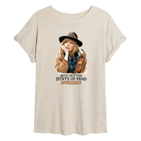 Yellowstone - Beth Dutton State Of Mind - Juniors Ideal Flowy Muscle T-Shirt