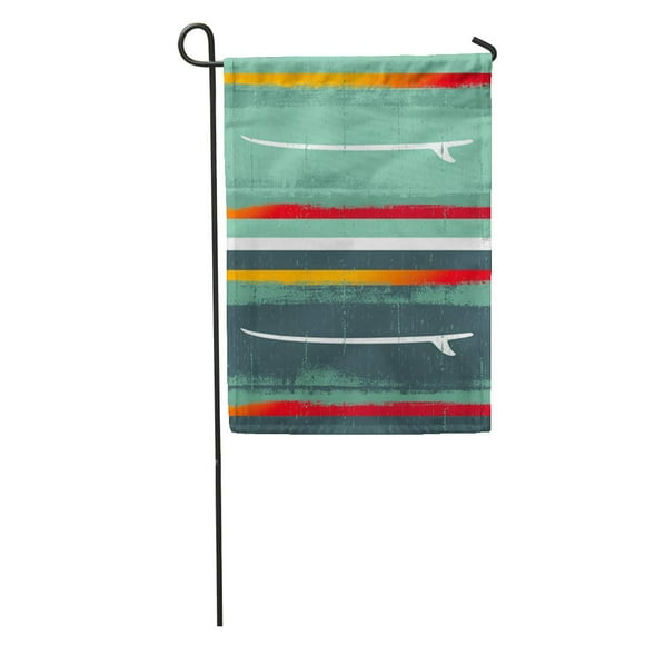 POGLIP Surfboard Flags Table Hawaiian Vintage Australia Stencil California Garden Flag Decorative Flag House Banner 28x40 inch