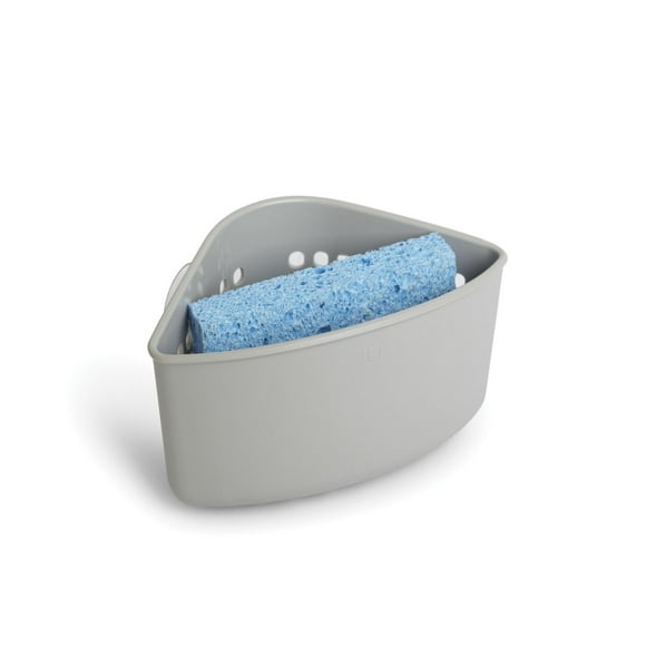 ULoft CUB CORNER CADDY Gris Sink Caddy avec ventouse.
