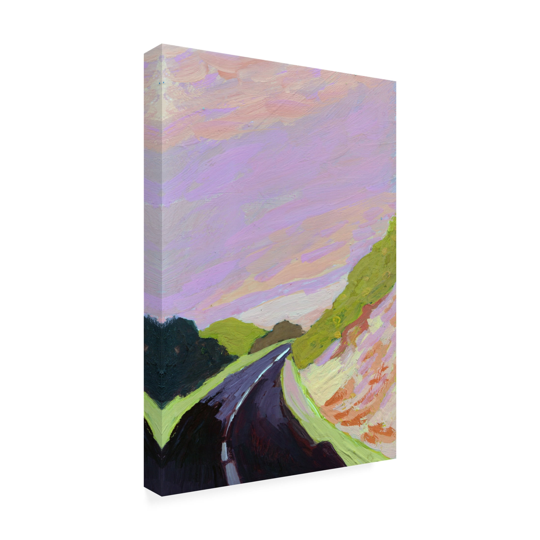 Canvas Wall Art - Toby Gordon 'Around The Bend' Wall Art for Living Room, Bedroom, or Office Décor by Trademark Fine Art - 30 x 47 Inches