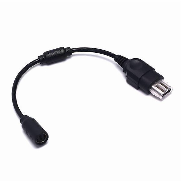 1pc Breakaway Extension Cable Handle Adapter Cable For Classic Original Xbox Console Controller Gaming Lines Adapter Wired Black