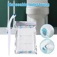thumbnail image 5 of Disposable Toilet Brush Set with 12 Refills Flushable Toilet Cleaning System with Built-In Bleach Alternative for Home New, 5 of 5