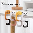 thumbnail image 3 of Crochet de Sac de Table Pliable Forte Capacité de Charge Rangement Mignon Animal Pliant Sac de Table Crochet pour Bureau, 3 of 8