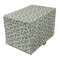 thumbnail image 1 of Floral Dog Crate Cover, Romantic Roses and Leaves on a Background of Bubbles, Easy to Use Pet Kennel Cover Small Dogs Puppies Kittens, 7 Sizes, Blue Burnt Orange, by Ambesonne, 1 of 1