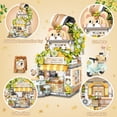 thumbnail image 3 of SKQIT Street View Cute Cat Shop Mini Building Blocks, MOC Creative Building Toys Cute Animals Building Set , Simulation Architecture Construction Toy, Gift Idea for Adults (917 PCS), 3 of 12