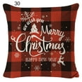 thumbnail image 2 of Vnanda Christmas Decoration Pillow Covers 18x18,Farmhouse Christmas Decor for Home,Red Black Buffalo Plaids Tree Deer Rustic Truck Xmas Pillow Case Winter Holiday Cushion Case, 2 of 2